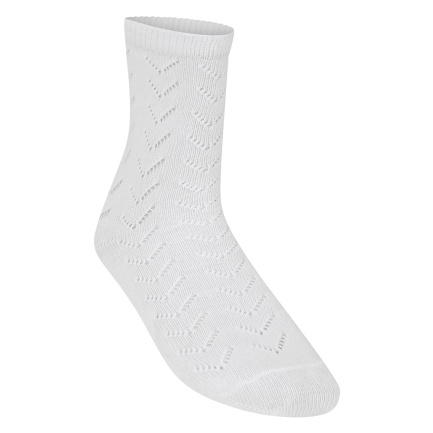 Zeco White Pelerine Ankle Socks, Socks & Tights