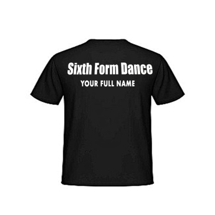 Biddulph High Sixth Form Dance Tee Shirts, SHOP SIXTH FORM & DANCE