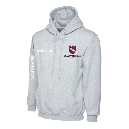 Clayton Leavers Hoodie (Name On Front & Sleeve), Leavers Hoodies – Collect From School, LEAVERS HOODIE (NAME ON FRONT & SLEEVE)