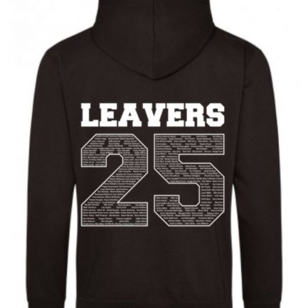 Clayton Leavers Hoodie (Name On Front & Sleeve), Leavers Hoodies – Collect From School, LEAVERS HOODIE (NAME ON FRONT & SLEEVE)