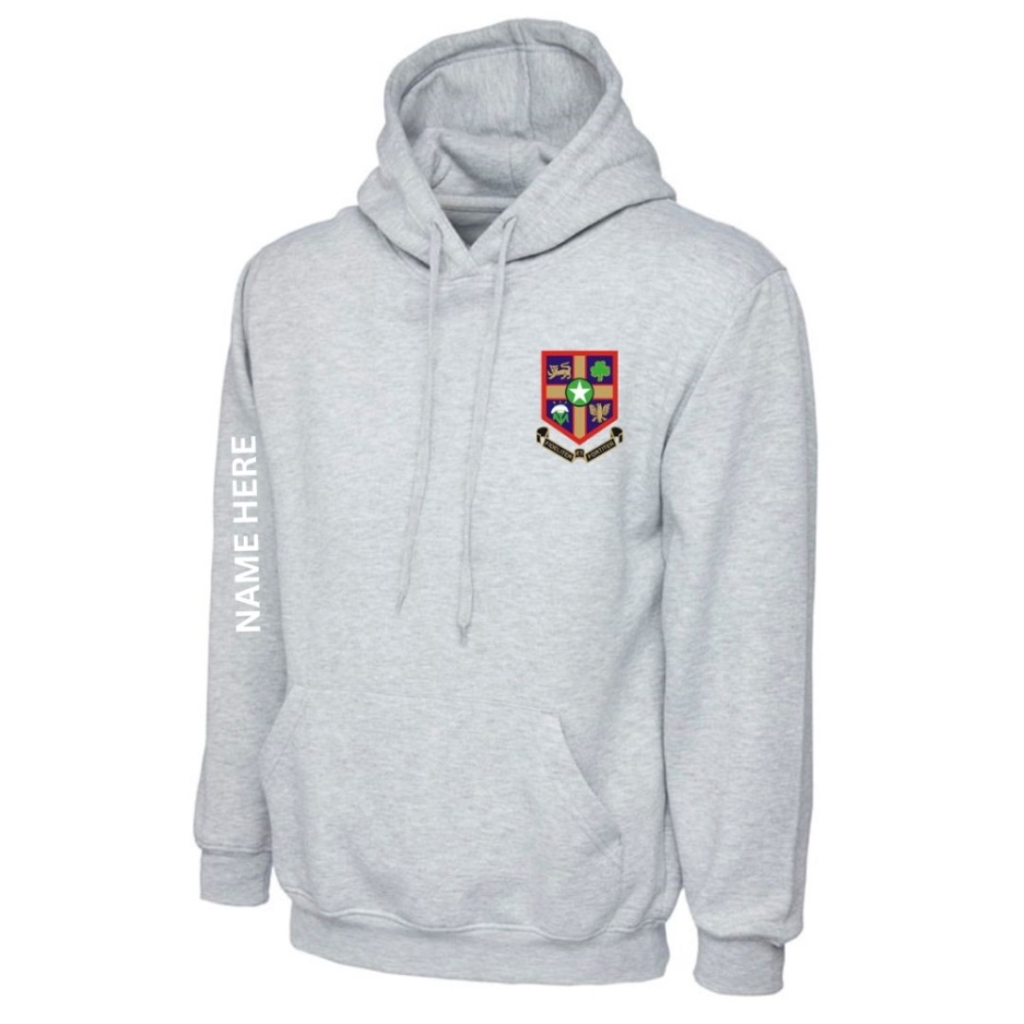 St Joes Leavers Hoodie (With name on the Sleeve), Leavers Hoodies Collect From School, SHOP YEAR 13 LEAVERS HOODIE (NAME ON SLEEVE)