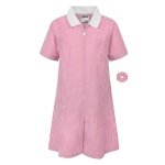 Zeco Pink Gingham Summer Dress, SHOP GIRLS, GINGHAM SUMMER DRESSES