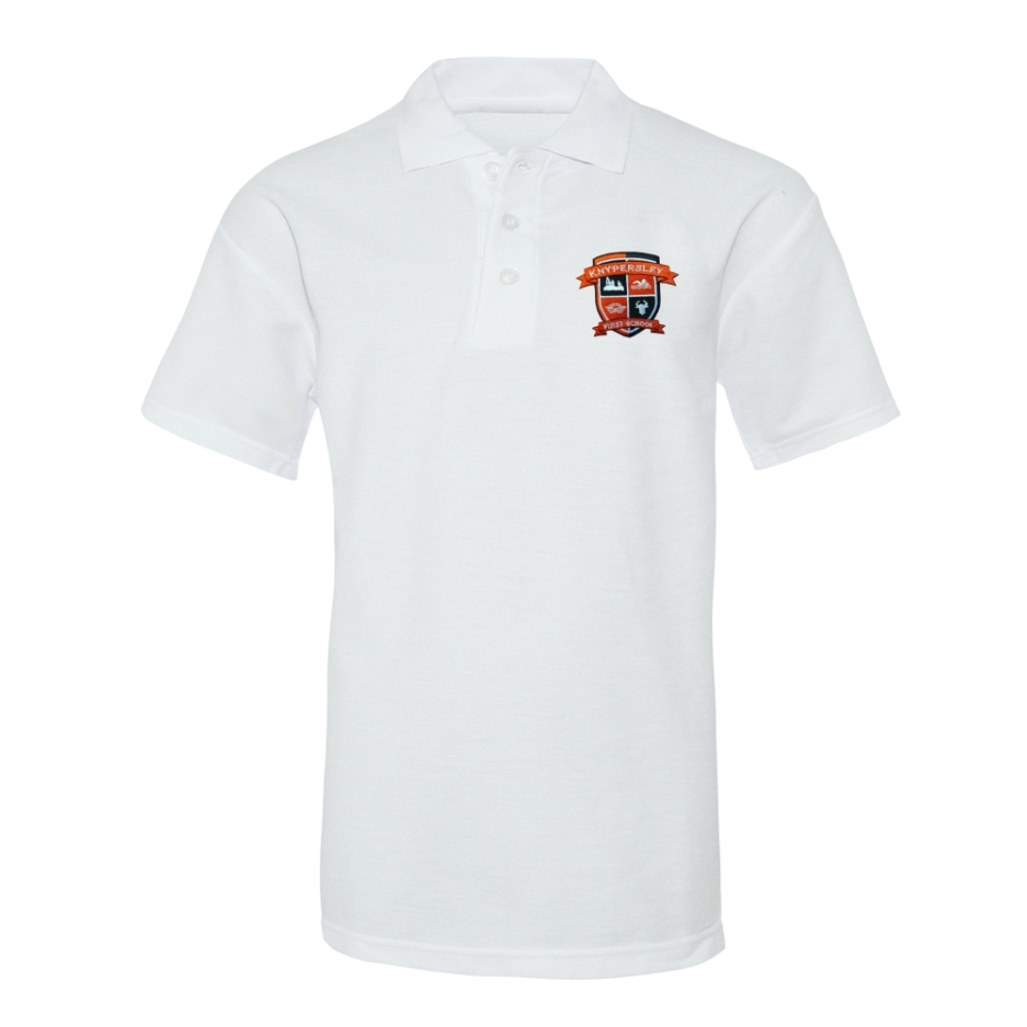 Knypersley First Uniform Polo, KNYPERSLEY FIRST, SHOP BOYS, SHOP GIRLS