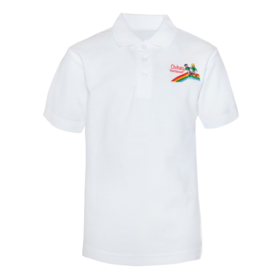 Oxhey First White Polo, OXHEY FIRST SCHOOL, SHOP BOYS, SHOP GIRLS