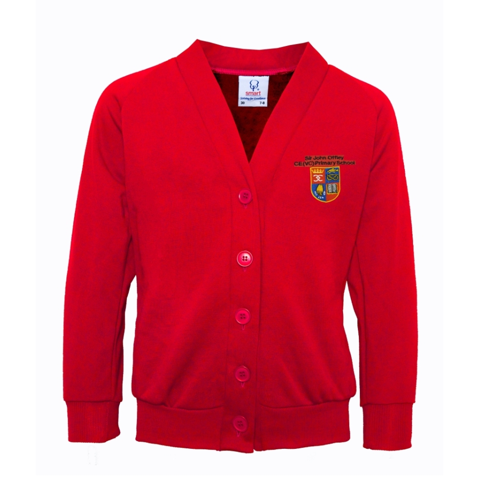 Sir John Offley Primary smart Cardigan, SIR JOHN OFFLEY PRIMARY, SHOP GIRLS