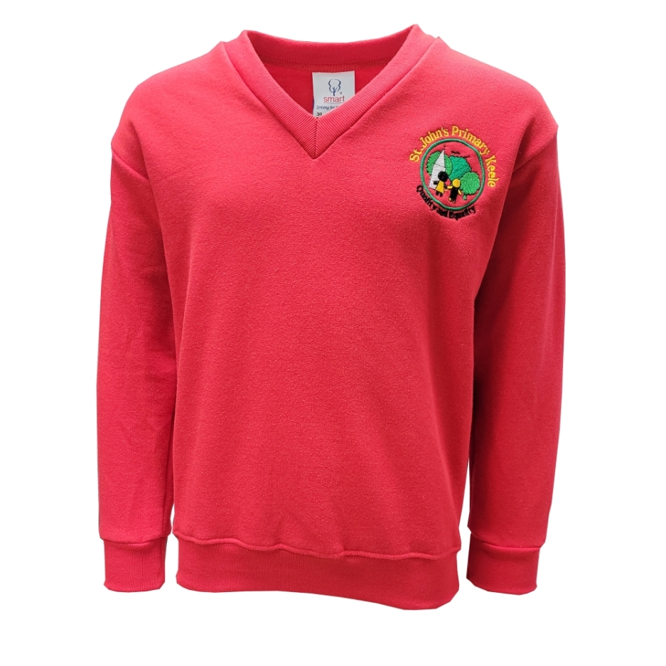 St Johns Keele smart Uniform Vee, SHOP BOYS, SHOP GIRLS