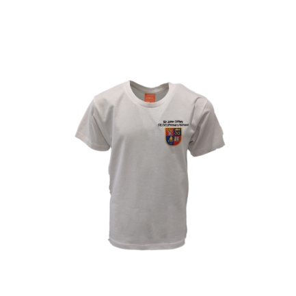 Sir John Offley Primary White Tee, SIR JOHN OFFLEY PRIMARY, SHOP BOYS, SHOP GIRLS