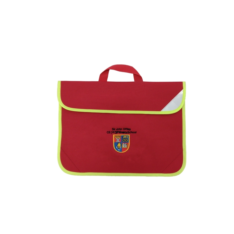 Sir John Offley Hi-Viz Bookbag, SIR JOHN OFFLEY PRIMARY, SHOP BOYS, SHOP GIRLS