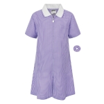 Zeco Purple Gingham Summer Dress, GINGHAM SUMMER DRESSES, SHOP GIRLS, SHOP GIRLS