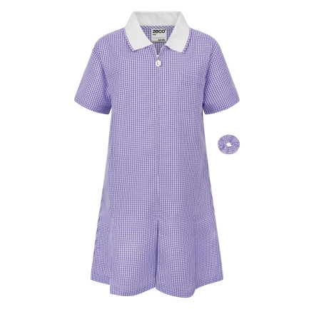Zeco Purple Gingham Summer Dress, GINGHAM SUMMER DRESSES, SHOP GIRLS, SHOP GIRLS