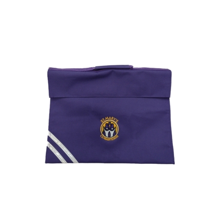 St Mary's C of E Book Bag Purple, SHOP BOYS, SHOP GIRLS