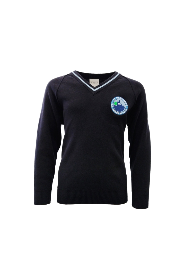 EskimoST-4452_1-2.jpg St Margarets Junior Knitted Vee, SHOP BOYS, SHOP GIRLS